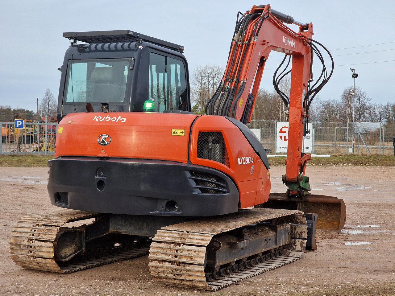 KUBOTA KX080-4. Metal tracks. - Mini pelle: photos 4 KUBOTA KX080-4. Metal tracks. - Mini pelle: photos 4