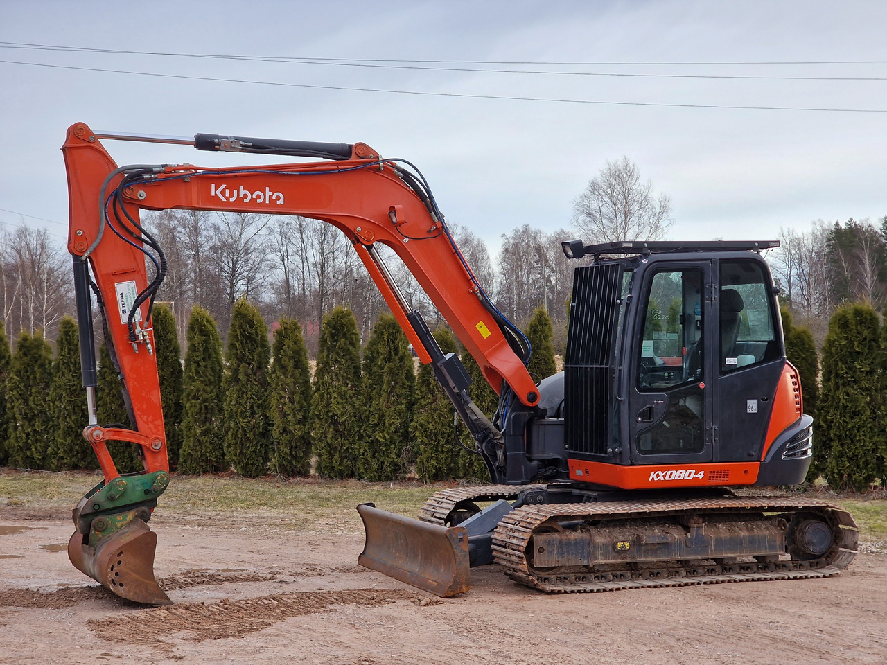 KUBOTA KX080-4. Metal tracks. - Mini pelle: photos 1 KUBOTA KX080-4. Metal tracks. - Mini pelle: photos 1