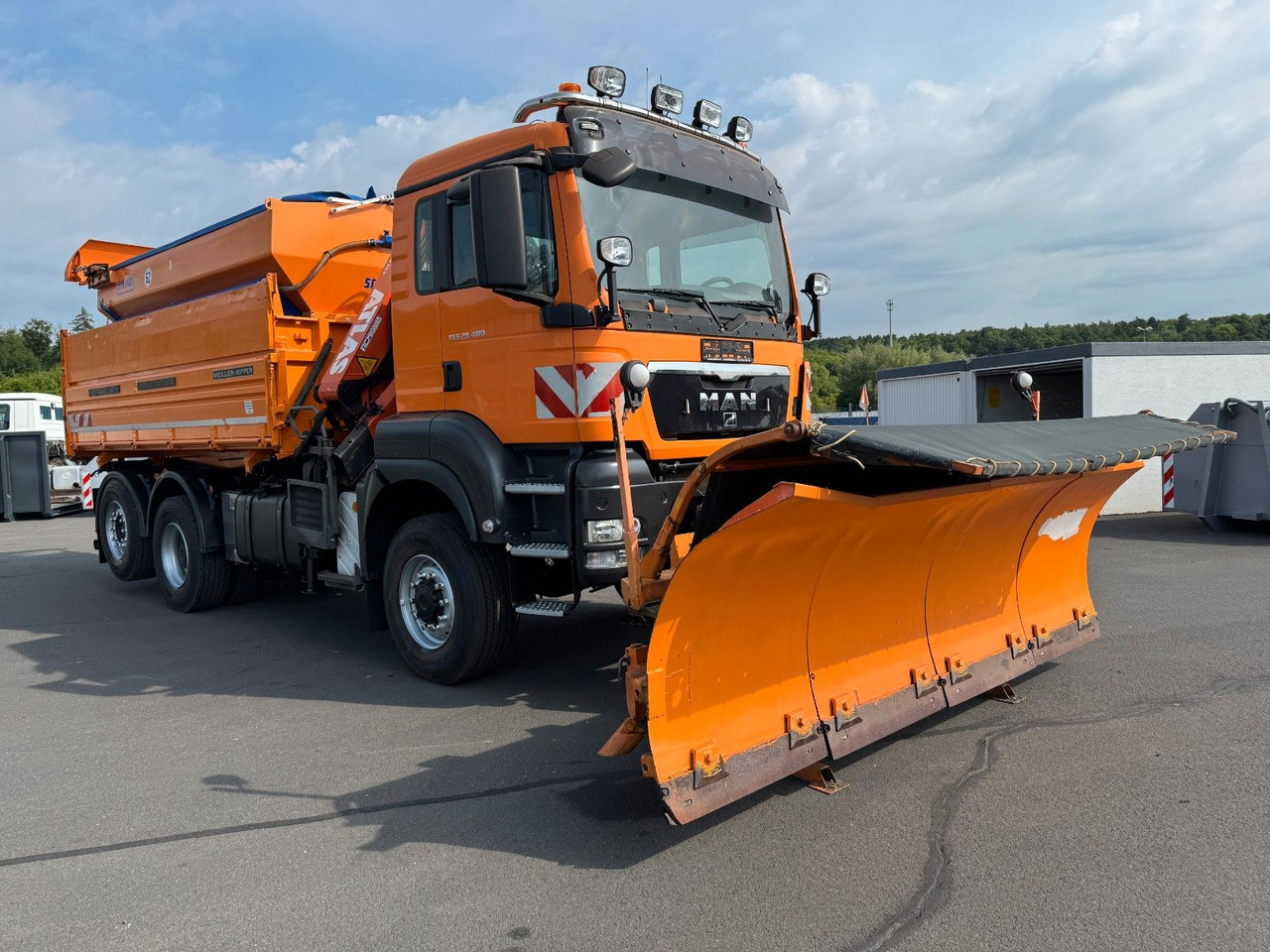 MAN TGS 28.400 6x4-4 BL Kipper / Kran / Winterdienst - Camion benne, Camion grue: photos 2 MAN TGS 28.400 6x4-4 BL Kipper / Kran / Winterdienst - Camion benne, Camion grue: photos 2