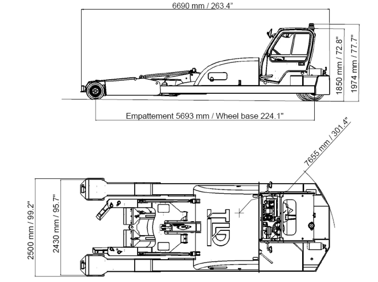 TLD Towbarless Pushback TPX 100 E - Tracteur d'avions: photos 4 TLD Towbarless Pushback TPX 100 E - Tracteur d'avions: photos 4