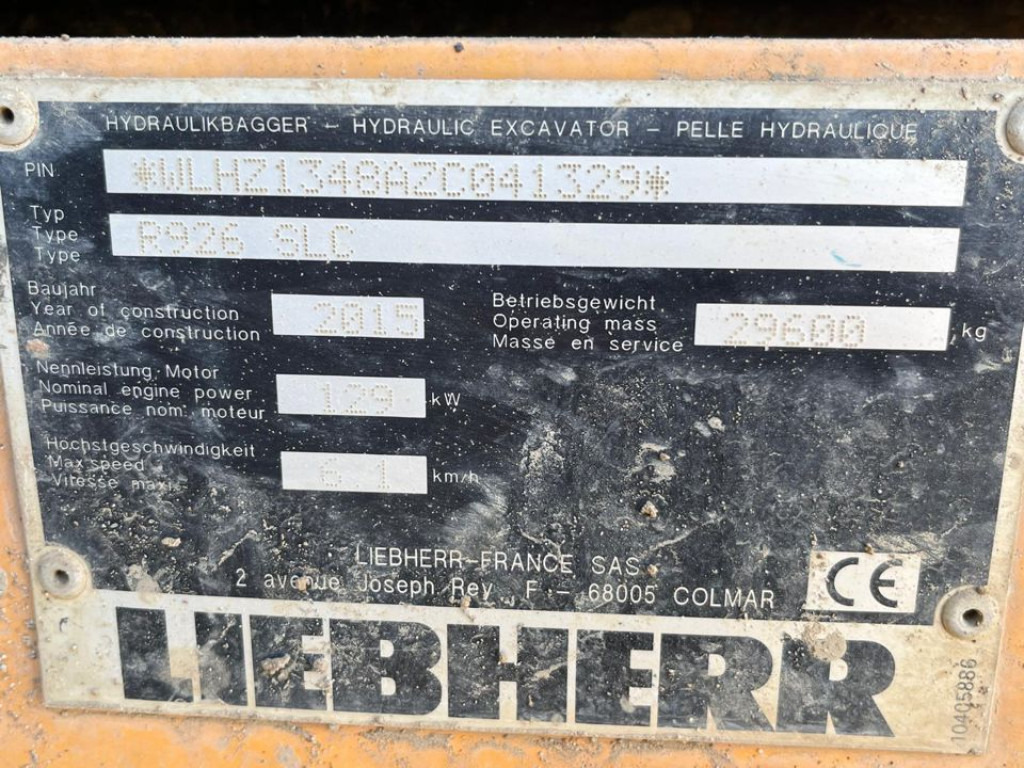 LIEBHERR R 926 SLC Ketten- Raupenbagger Verstella.Deutsch - Pelle sur chenille: photos 4 LIEBHERR R 926 SLC Ketten- Raupenbagger Verstella.Deutsch - Pelle sur chenille: photos 4