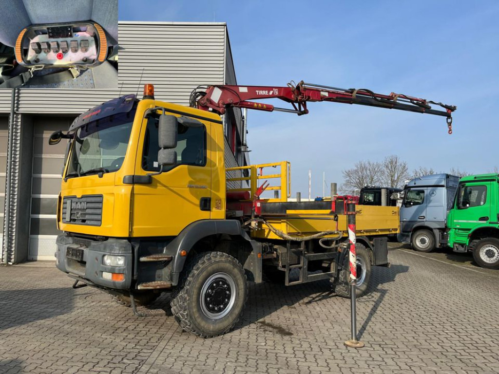 MAN MAN TG-M Pritsche Kran 18.280 4x4 Singelreifen Funkfernbedienung - Camion plateau, Camion grue: photos 3 MAN MAN TG-M Pritsche Kran 18.280 4x4 Singelreifen Funkfernbedienung - Camion plateau, Camion grue: photos 3
