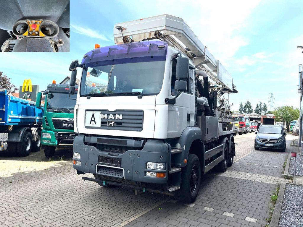 MAN TG-A 28.400 6x4-4 BL Saug + Spülwagen Funk - Camion hydrocureur: photos 1 MAN TG-A 28.400 6x4-4 BL Saug + Spülwagen Funk - Camion hydrocureur: photos 1