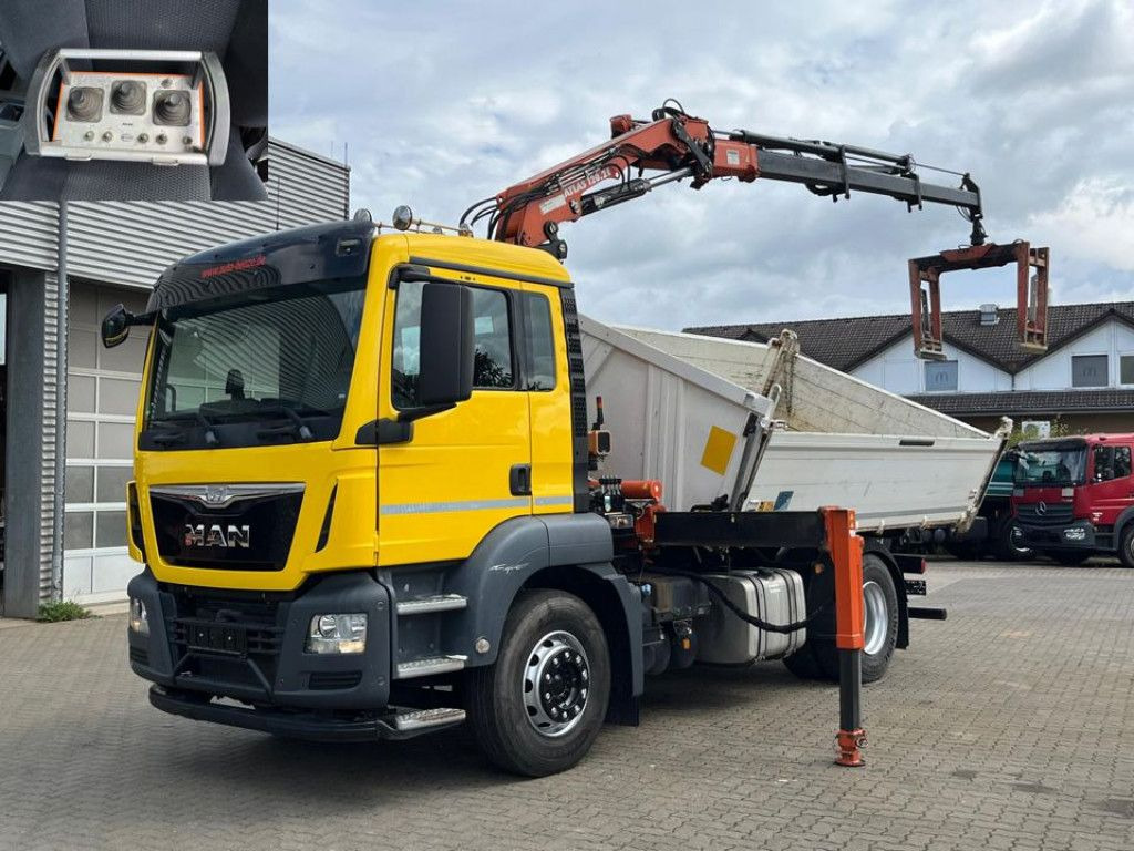 MAN TG-S 18.400 4x2 BL 2-Achs Kipper Kran Atlas 120+ - Camion benne, Camion grue: photos 1 MAN TG-S 18.400 4x2 BL 2-Achs Kipper Kran Atlas 120+ - Camion benne, Camion grue: photos 1