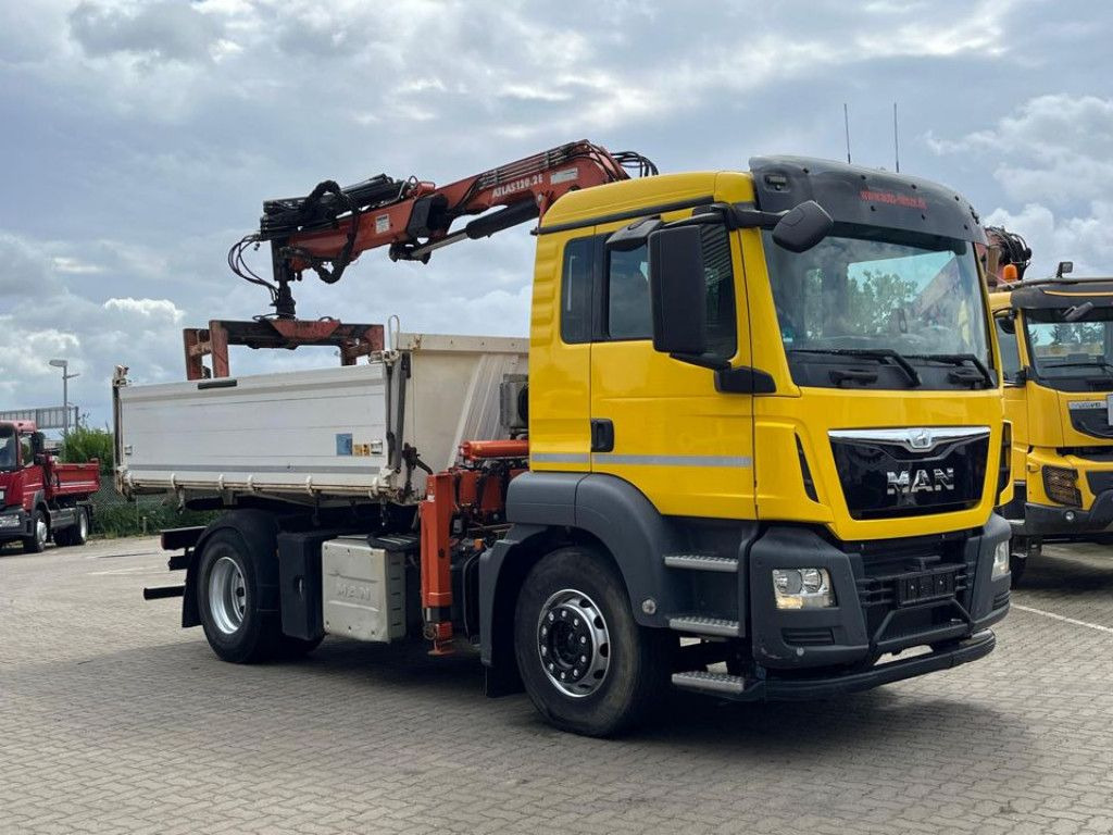 MAN TG-S 18.400 4x2 BL 2-Achs Kipper Kran Atlas 120+ - Camion benne, Camion grue: photos 2 MAN TG-S 18.400 4x2 BL 2-Achs Kipper Kran Atlas 120+ - Camion benne, Camion grue: photos 2