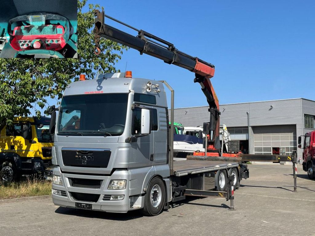 MAN TG-X 26.400 6x2 Pritsche Heckkran Palfinger 3400 - Camion plateau, Camion grue: photos 3 MAN TG-X 26.400 6x2 Pritsche Heckkran Palfinger 3400 - Camion plateau, Camion grue: photos 3