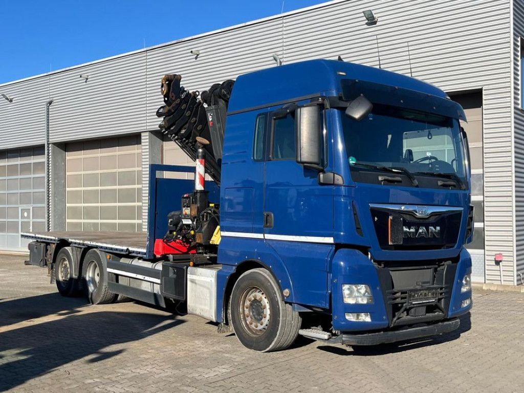MAN TG-X 26.480 6x2 Pritsche Kran Hiab 477 + Funk - Camion plateau, Camion grue: photos 3 MAN TG-X 26.480 6x2 Pritsche Kran Hiab 477 + Funk - Camion plateau, Camion grue: photos 3