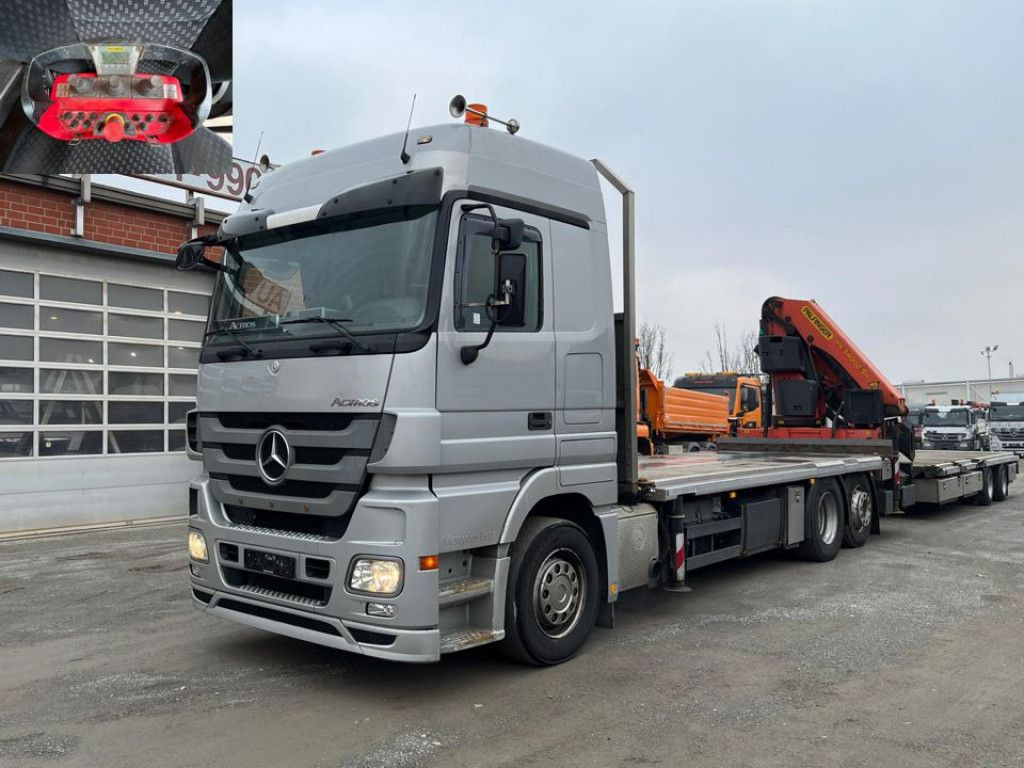Mercedes-Benz Actros 2541 Pritsche Heckkran Palfinger PK 34002 - Camion plateau, Camion grue: photos 1 Mercedes-Benz Actros 2541 Pritsche Heckkran Palfinger PK 34002 - Camion plateau, Camion grue: photos 1
