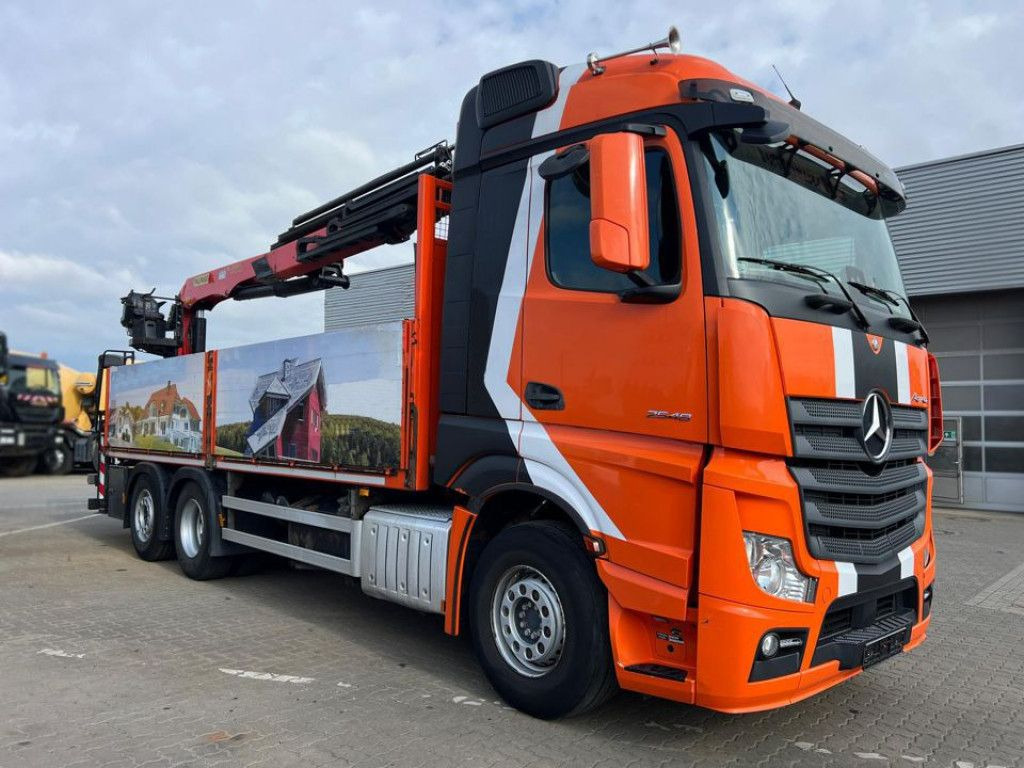 Mercedes-Benz Actros 2648 L 6x2 Pritsche Heckkran 3xhydr.Aussc - Camion plateau, Camion grue: photos 2 Mercedes-Benz Actros 2648 L 6x2 Pritsche Heckkran 3xhydr.Aussc - Camion plateau, Camion grue: photos 2