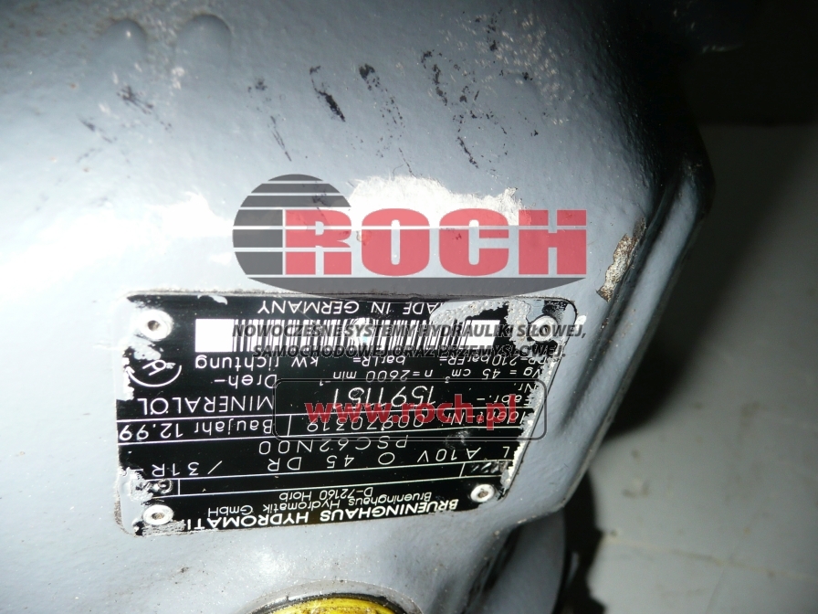 BRUENINGHAUS HYDROMATIK A10VO45DR/31R-PSC62N00 00970319 - Pompe hydraulique pour Engins de chantier: photos 2 BRUENINGHAUS HYDROMATIK A10VO45DR/31R-PSC62N00 00970319 - Pompe hydraulique pour Engins de chantier: photos 2