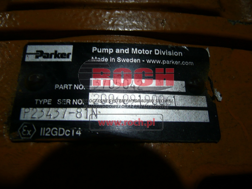 PARKER P23437-81N 3705042 - Moteur hydraulique: photos 2 PARKER P23437-81N 3705042 - Moteur hydraulique: photos 2