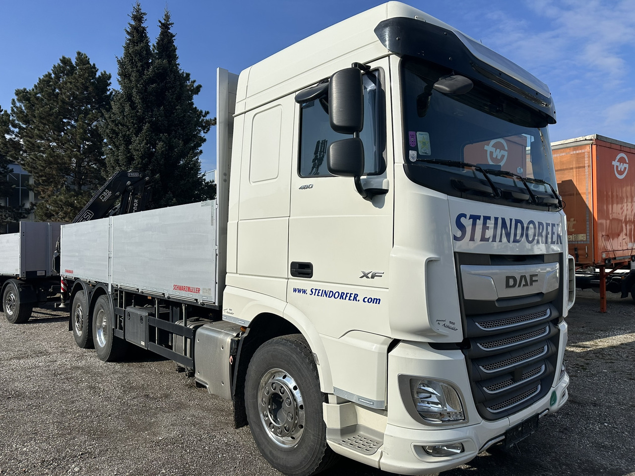 DAF XF 480 FAN mit FASSI Kran ohne Anhänger - Camion plateau: photos 3 DAF XF 480 FAN mit FASSI Kran ohne Anhänger - Camion plateau: photos 3