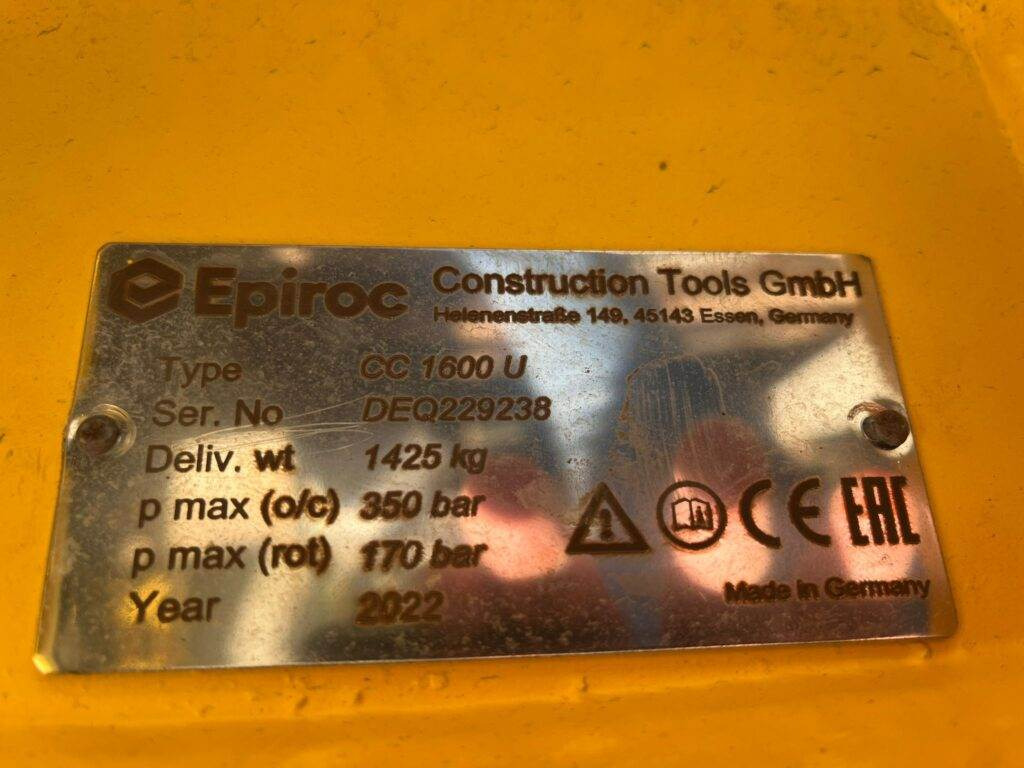 Epiroc Abbruchzange CC1600U - Cisaille de démolition pour Engins de chantier: photos 4 Epiroc Abbruchzange CC1600U - Cisaille de démolition pour Engins de chantier: photos 4