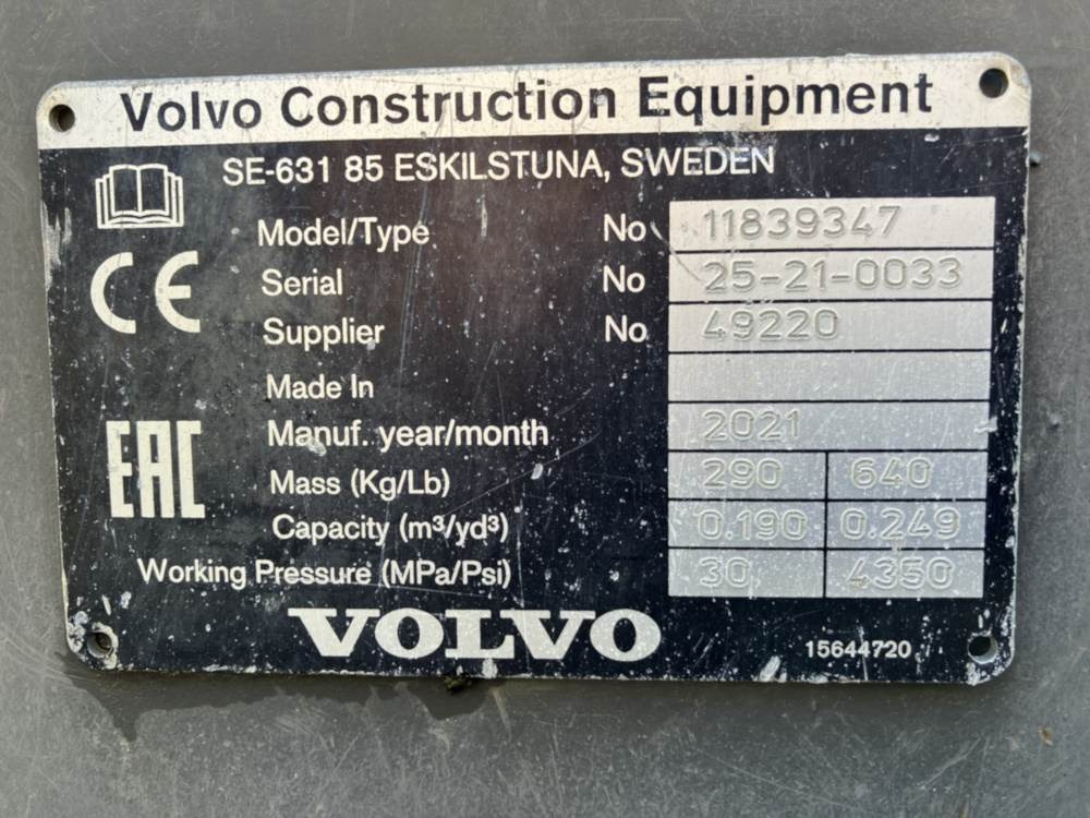 Volvo Böschungslöffel hydr. - Tractopelle: photos 4 Volvo Böschungslöffel hydr. - Tractopelle: photos 4