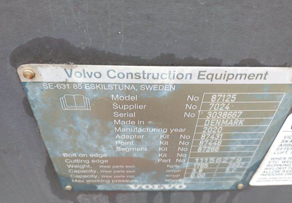 Volvo GP Schaufel 3,8/4,2m³ - Godet pour chargeur pour Engins de chantier: photos 5 Volvo GP Schaufel 3,8/4,2m³ - Godet pour chargeur pour Engins de chantier: photos 5