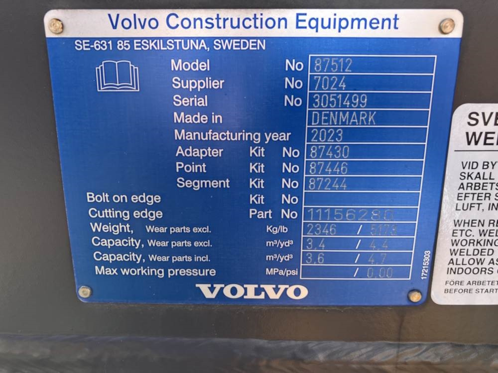 Volvo Schaufel mit Zähnen - Godet: photos 5 Volvo Schaufel mit Zähnen - Godet: photos 5