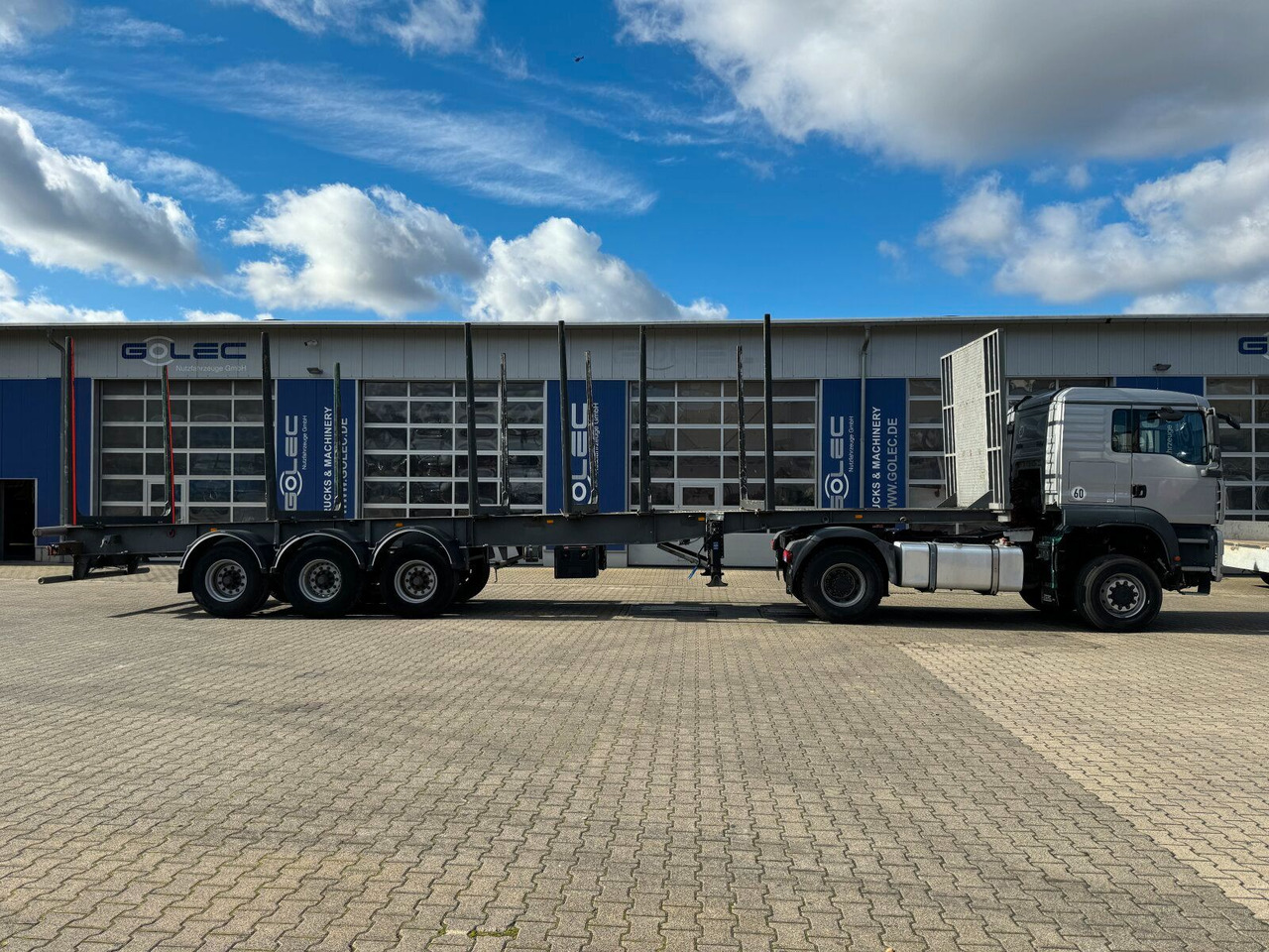 BLUMHARDT SAL.40.24 Holztransporter 3 Achse - Semi-remorque grumier: photos 2 BLUMHARDT SAL.40.24 Holztransporter 3 Achse - Semi-remorque grumier: photos 2