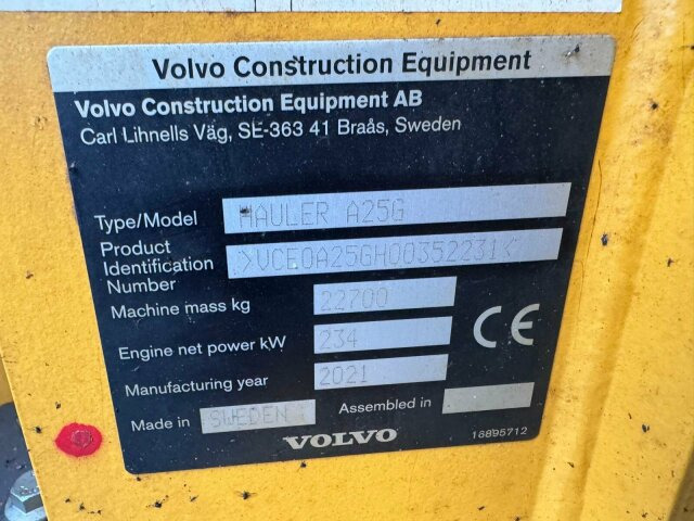 Volvo A25G Dumper 22,7 Ton 2.957 Stunden - Engins de chantier: photos 5 Volvo A25G Dumper 22,7 Ton 2.957 Stunden - Engins de chantier: photos 5