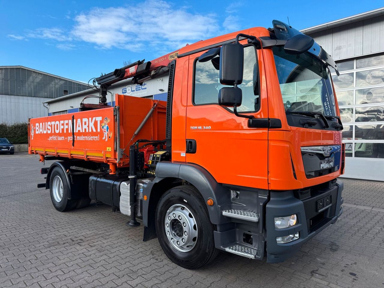 MAN TGM 18.340 4x2 Euro 6 Kipper Kran PK11001.K - Camion benne, Camion grue: photos 1 MAN TGM 18.340 4x2 Euro 6 Kipper Kran PK11001.K - Camion benne, Camion grue: photos 1