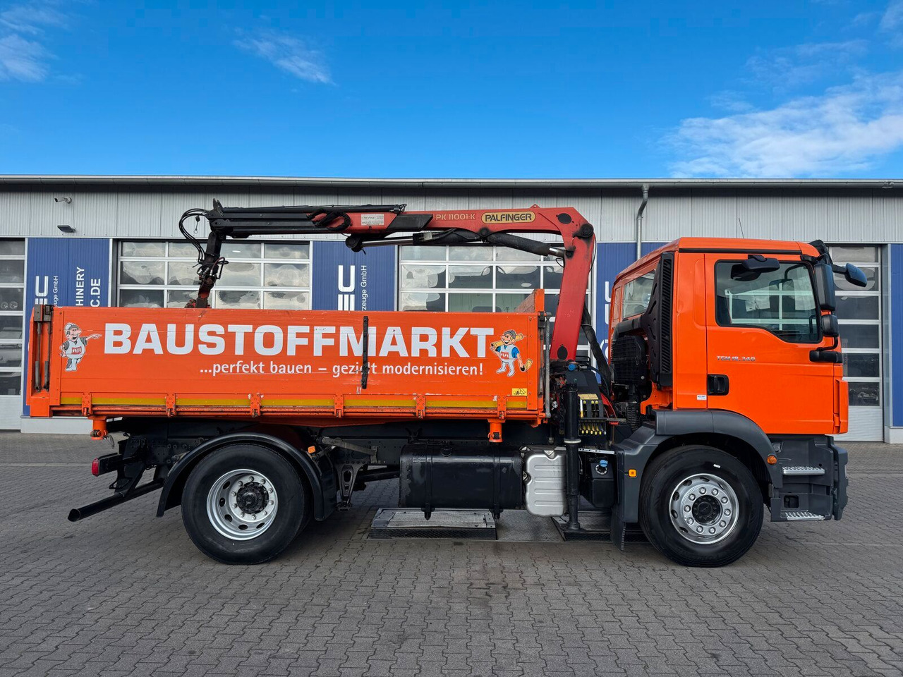 MAN TGM 18.340 4x2 Euro 6 Kipper Kran PK11001.K - Camion benne, Camion grue: photos 3 MAN TGM 18.340 4x2 Euro 6 Kipper Kran PK11001.K - Camion benne, Camion grue: photos 3