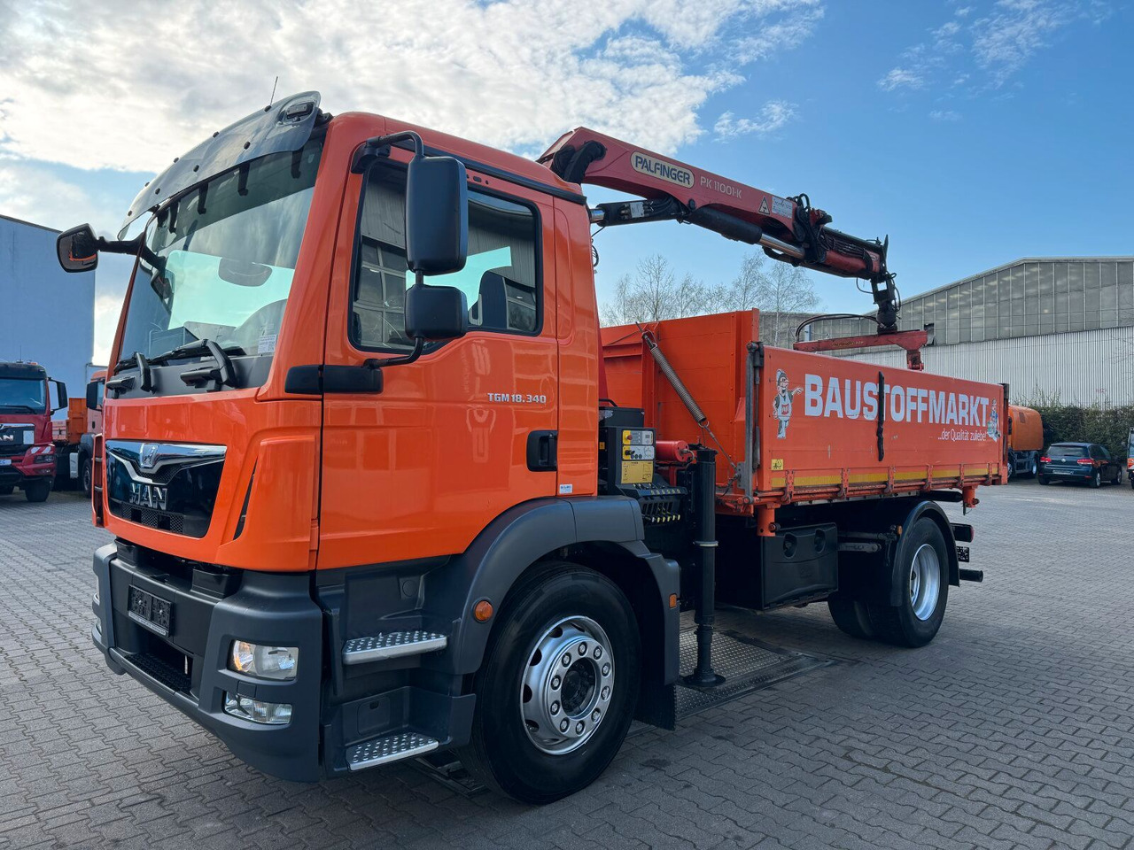 MAN TGM 18.340 4x2 Euro 6 Kipper Kran PK11001.K - Camion benne, Camion grue: photos 2 MAN TGM 18.340 4x2 Euro 6 Kipper Kran PK11001.K - Camion benne, Camion grue: photos 2