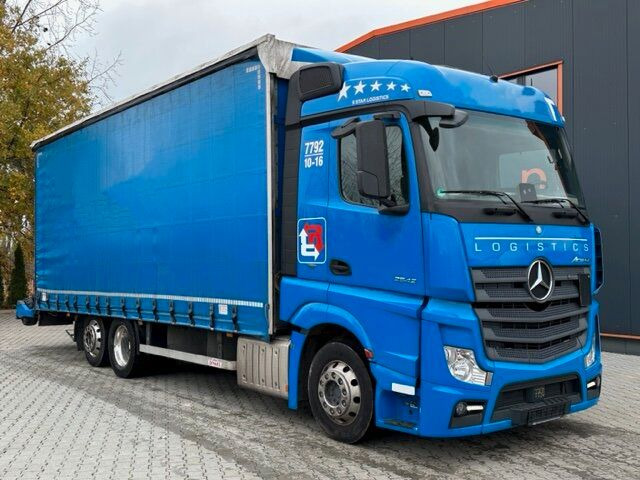 Camion à rideaux coulissants Mercedes-Benz ACTROS 2542 6x2 Euro6 Jumbo Pritsche Plane: photos 1