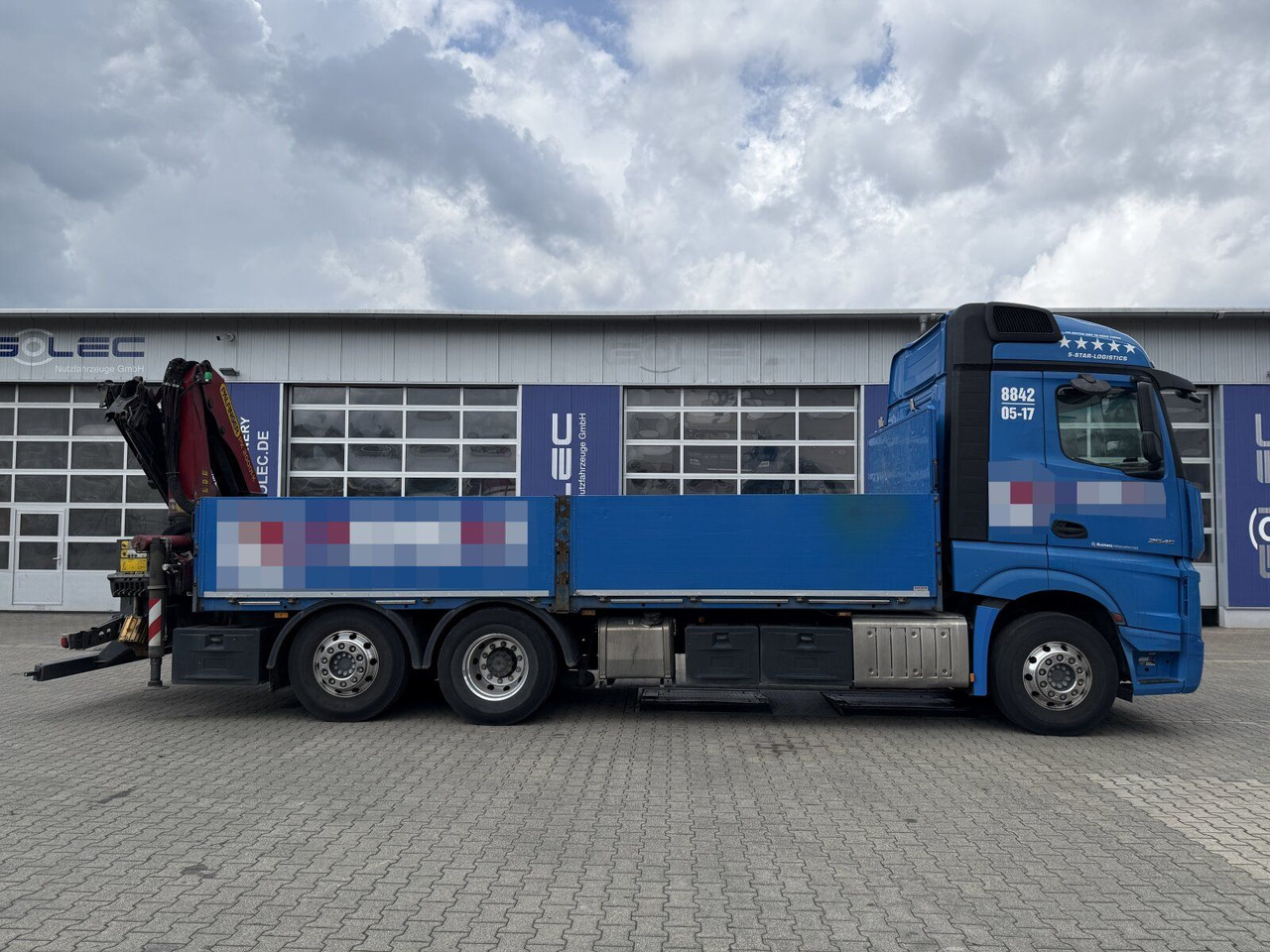 Mercedes-Benz ACTROS 2545 6x2 Pritsche Kran Palfinger PK20001K - Camion plateau, Camion grue: photos 2 Mercedes-Benz ACTROS 2545 6x2 Pritsche Kran Palfinger PK20001K - Camion plateau, Camion grue: photos 2
