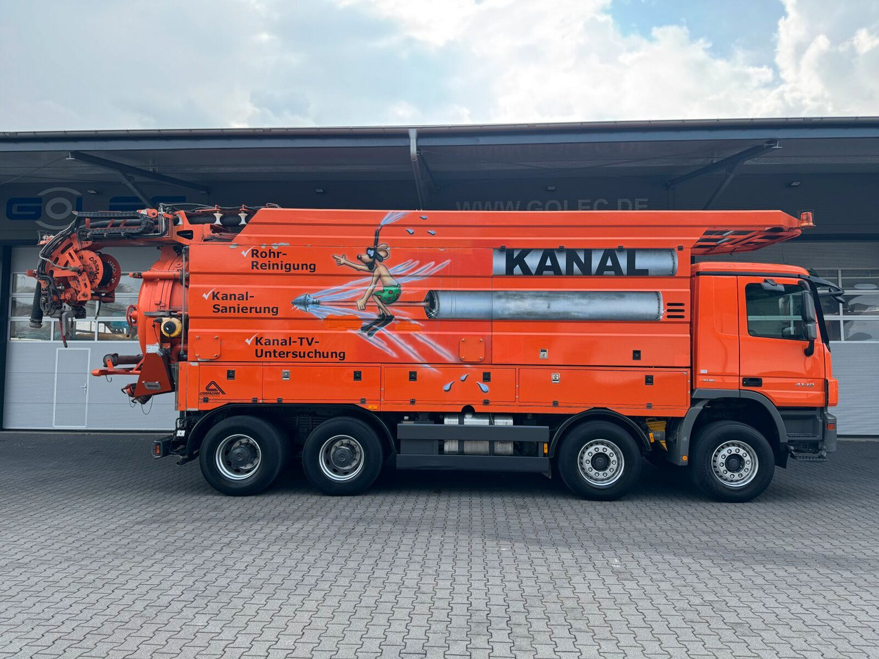 Mercedes-Benz ACTROS 4148 8x4 Kanalreiniger & Wasserrückgewinn - Camion hydrocureur: photos 3 Mercedes-Benz ACTROS 4148 8x4 Kanalreiniger & Wasserrückgewinn - Camion hydrocureur: photos 3