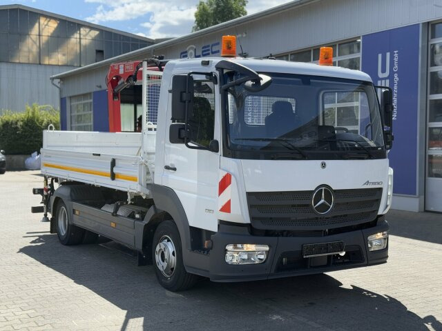 Mercedes-Benz ATEGO 818 4x2 Euro 6 Kipper Kran FASSI F65B.0.22 - Véhicule utilitaire benne: photos 1 Mercedes-Benz ATEGO 818 4x2 Euro 6 Kipper Kran FASSI F65B.0.22 - Véhicule utilitaire benne: photos 1