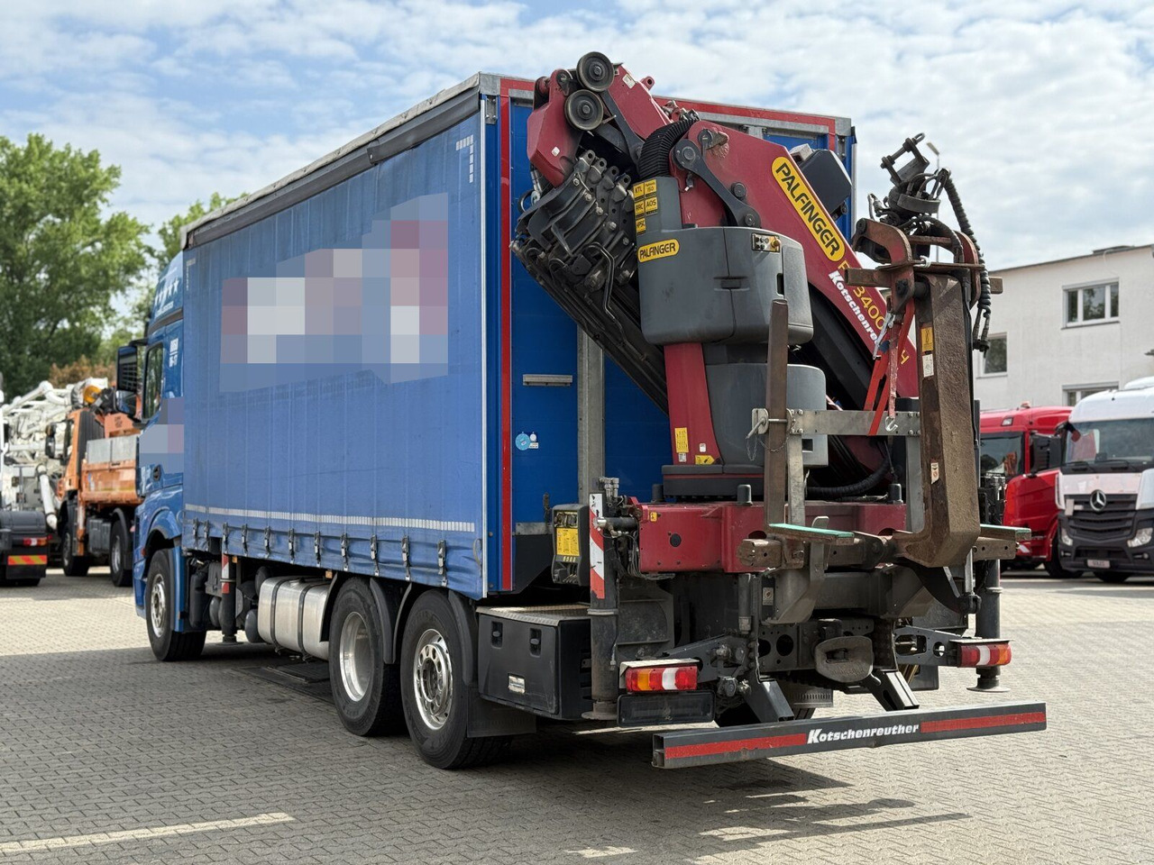 Mercedes-Benz Actros 6x2 Pritsche Kran Palfinger PK34002 + JIB - Camion à rideaux coulissants, Camion grue: photos 5 Mercedes-Benz Actros 6x2 Pritsche Kran Palfinger PK34002 + JIB - Camion à rideaux coulissants, Camion grue: photos 5