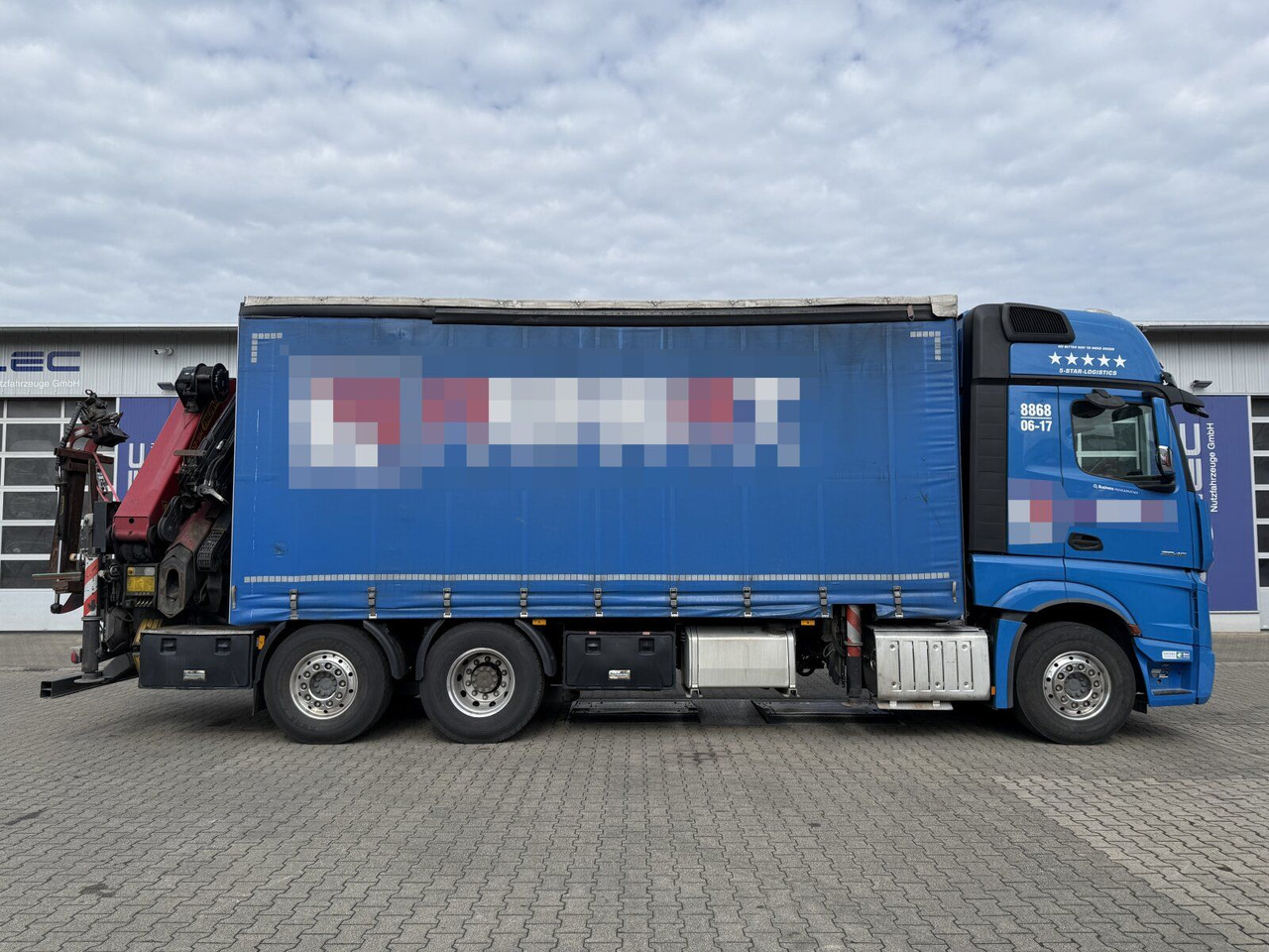 Mercedes-Benz Actros 6x2 Pritsche Kran Palfinger PK34002 + JIB - Camion à rideaux coulissants, Camion grue: photos 2 Mercedes-Benz Actros 6x2 Pritsche Kran Palfinger PK34002 + JIB - Camion à rideaux coulissants, Camion grue: photos 2