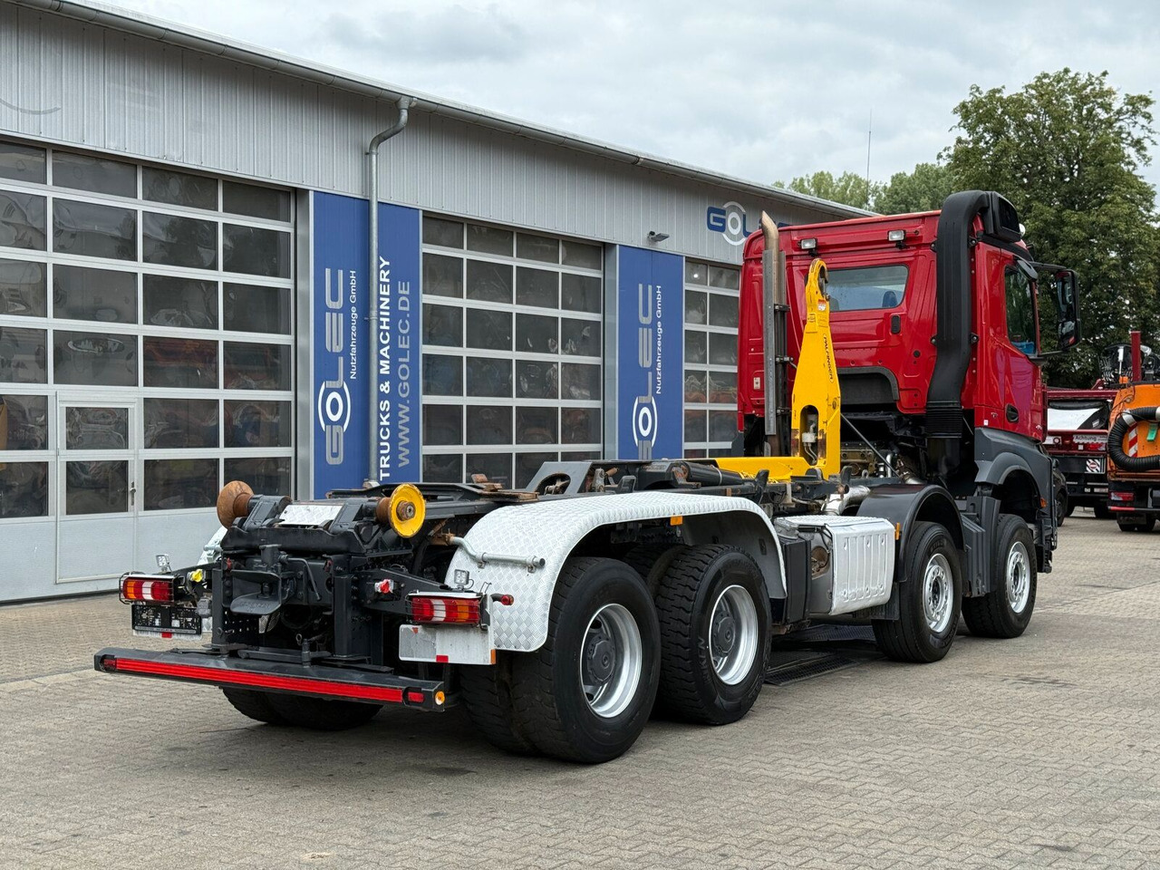 Mercedes-Benz Arocs 4158 8x4 Abrollkipper Palfinger Knickarm - Camion ampliroll: photos 3 Mercedes-Benz Arocs 4158 8x4 Abrollkipper Palfinger Knickarm - Camion ampliroll: photos 3