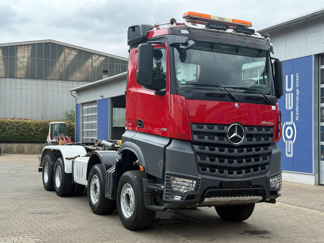 Mercedes-Benz Arocs 4158 8x4 Abrollkipper Palfinger Knickarm - Camion ampliroll: photos 1 Mercedes-Benz Arocs 4158 8x4 Abrollkipper Palfinger Knickarm - Camion ampliroll: photos 1