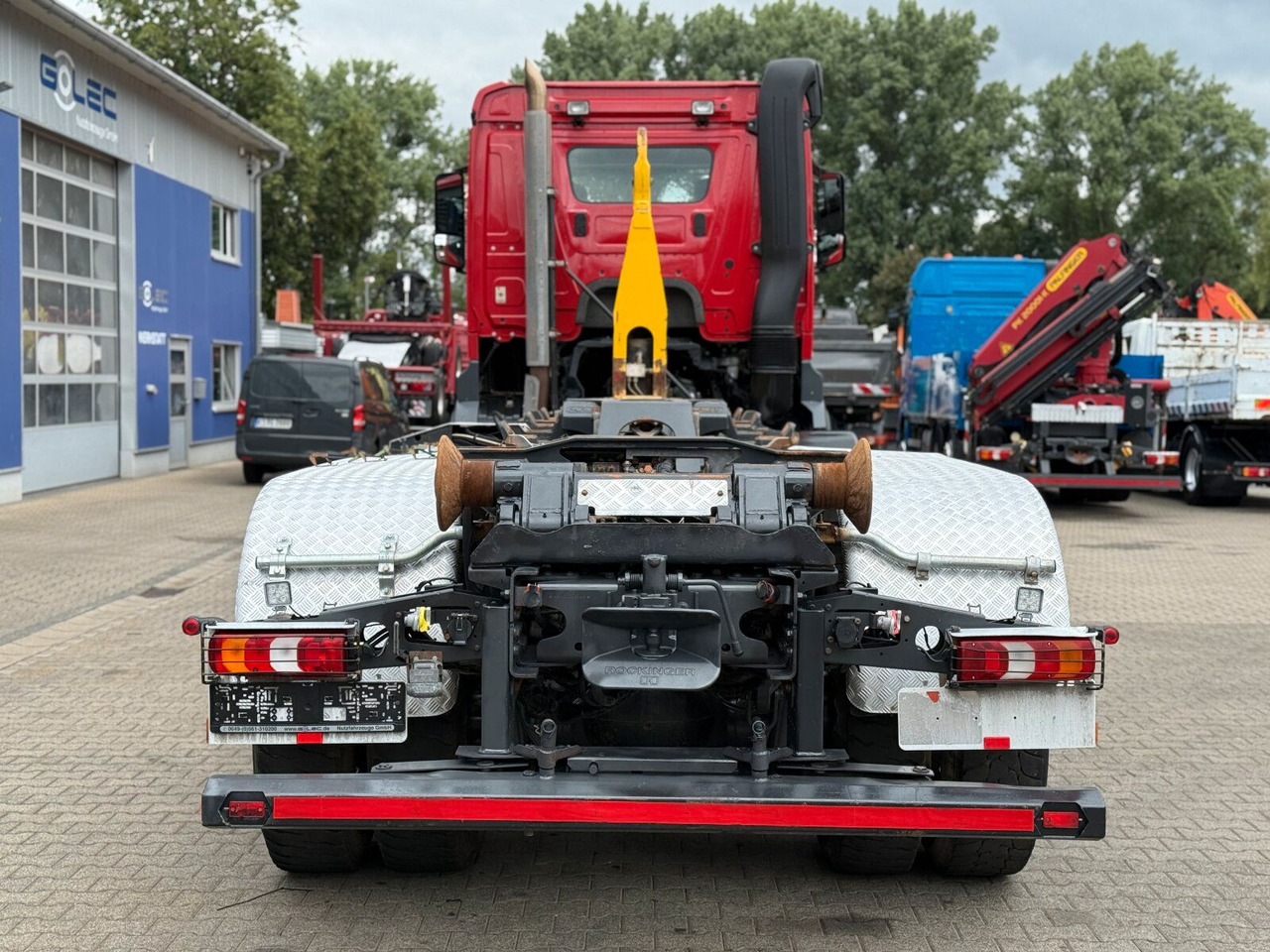 Mercedes-Benz Arocs 4158 8x4 Abrollkipper Palfinger Knickarm - Camion ampliroll: photos 4 Mercedes-Benz Arocs 4158 8x4 Abrollkipper Palfinger Knickarm - Camion ampliroll: photos 4