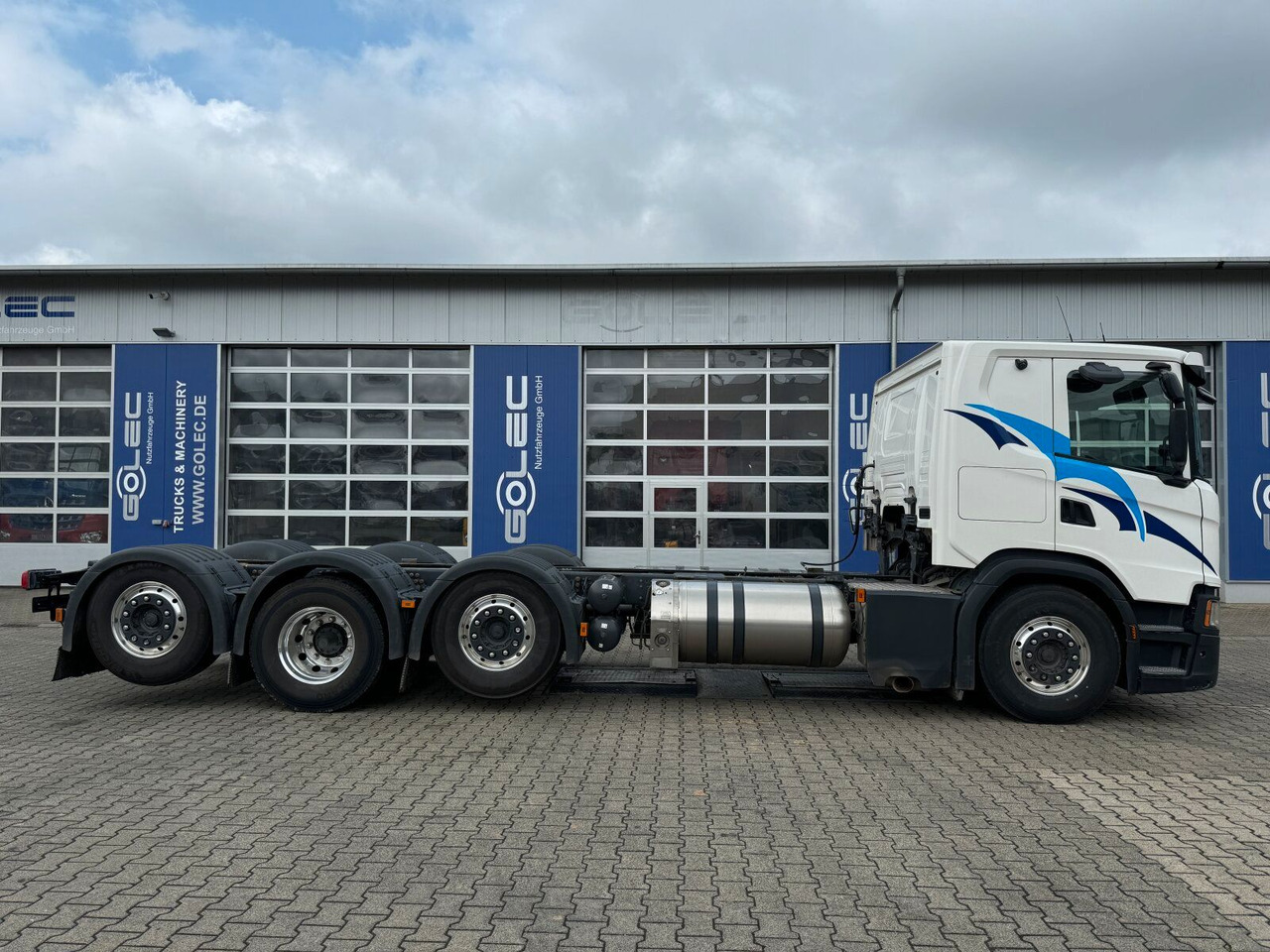 Scania G 410 B8x2*6 NB LNG Fahrgestell Nebenantrieb - Châssis cabine, Camion grue: photos 4 Scania G 410 B8x2*6 NB LNG Fahrgestell Nebenantrieb - Châssis cabine, Camion grue: photos 4