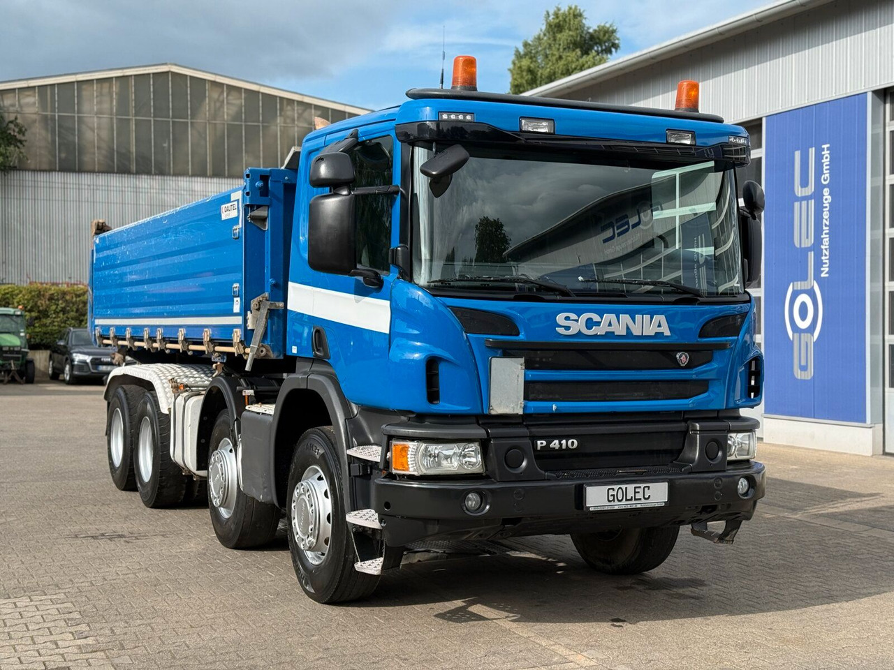 Scania P 410 8x4 Dreiseitenkipper DAUTEL - Camion benne: photos 1 Scania P 410 8x4 Dreiseitenkipper DAUTEL - Camion benne: photos 1