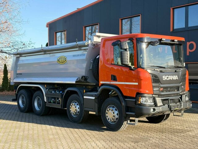 Scania P 420 8x4 Kipper Meiller 18,5m3 Euro 6 - Camion benne: photos 1 Scania P 420 8x4 Kipper Meiller 18,5m3 Euro 6 - Camion benne: photos 1