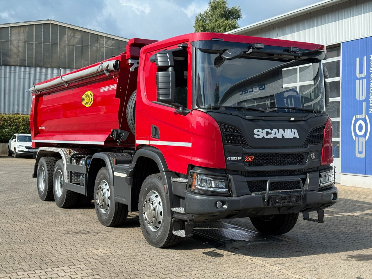 Scania P 420 8x4 Kipper Meiller Euro 6 - Camion benne: photos 1 Scania P 420 8x4 Kipper Meiller Euro 6 - Camion benne: photos 1