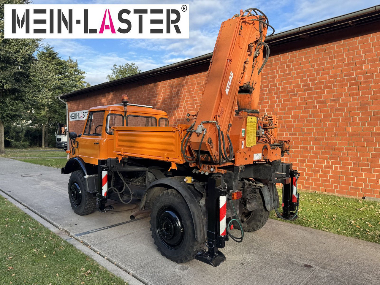 Unimog U 1100 Atlas AK 3006 nur 14.215 km-1. Hand - Camion grue, Camion plateau: photos 5 Unimog U 1100 Atlas AK 3006 nur 14.215 km-1. Hand - Camion grue, Camion plateau: photos 5