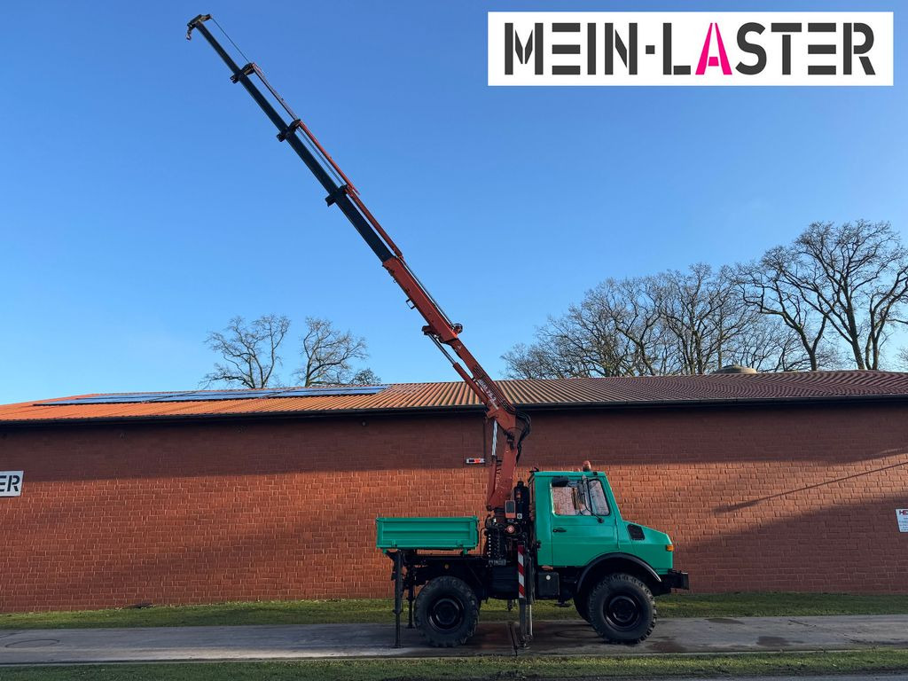 Unimog U 1200 Atlas 75.2 14 m Funk FB *1. Hand - Camion grue, Camion plateau: photos 2 Unimog U 1200 Atlas 75.2 14 m Funk FB *1. Hand - Camion grue, Camion plateau: photos 2