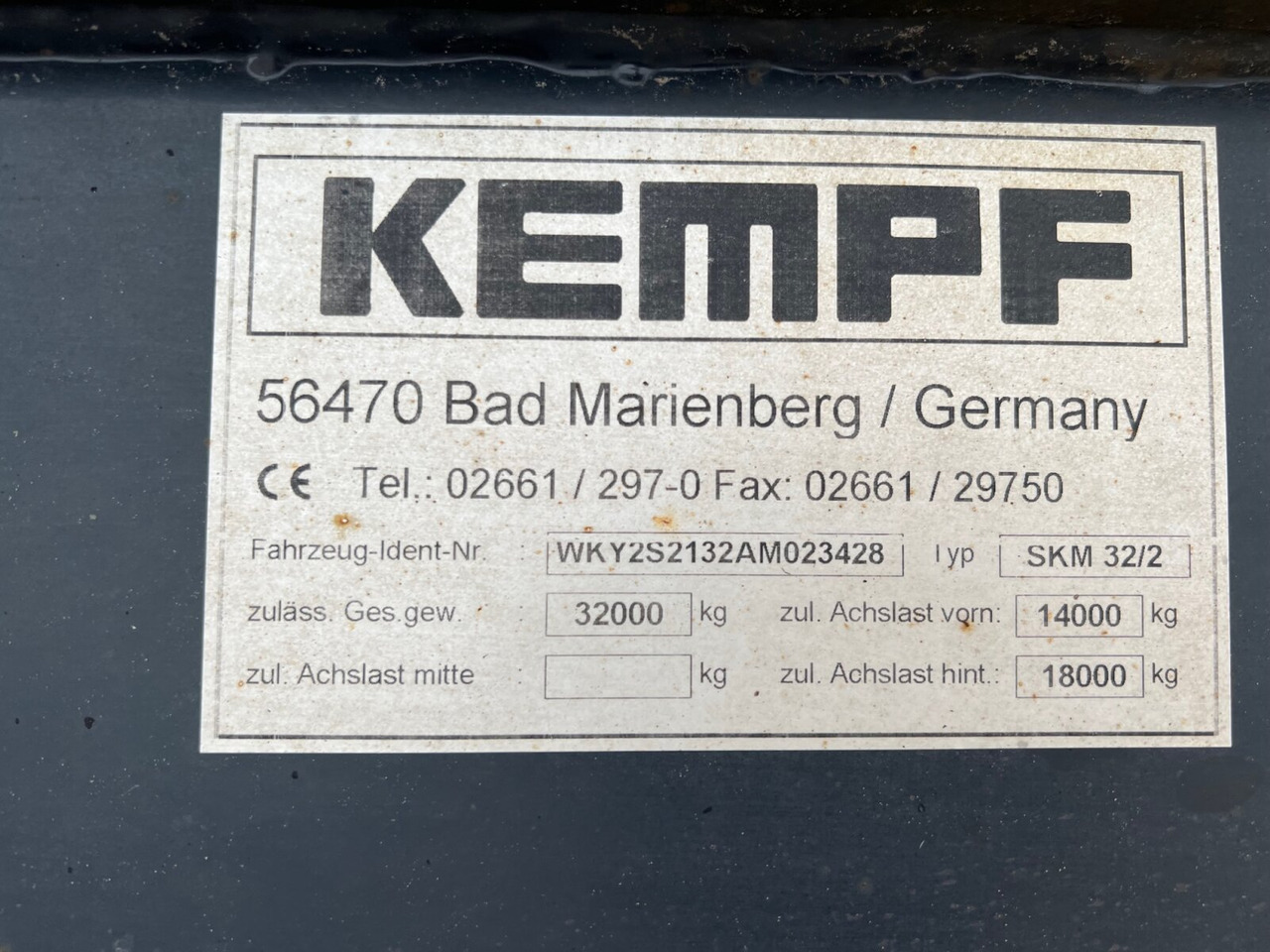 Kempf SKM 32/2 SKM 32/2 Stahlmulde ca. 23m³, Liftachse, Zwillingsbereift - Semi-remorque benne: photos 4 Kempf SKM 32/2 SKM 32/2 Stahlmulde ca. 23m³, Liftachse, Zwillingsbereift - Semi-remorque benne: photos 4