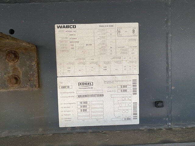 Remorque frigorifique Kögel AWE 18 AWE 18, Kühlanhänger, Thermo-King: photos 7 Remorque frigorifique Kögel AWE 18 AWE 18, Kühlanhänger, Thermo-King: photos 7