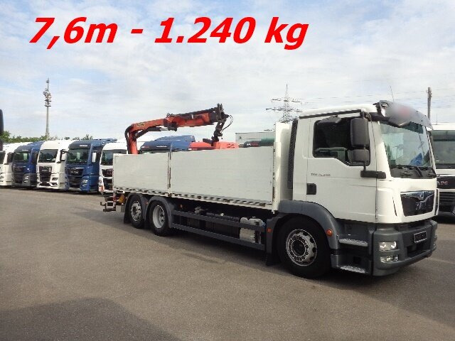 MAN TGM 26.340 6x2-4 LL TGM 26.340 6x2-4 LL,Lenk-Liftachse, Heckkran, Palfinger PK 11.001, faltbar, - Camion grue, Camion plateau: photos 5 MAN TGM 26.340 6x2-4 LL TGM 26.340 6x2-4 LL,Lenk-Liftachse, Heckkran, Palfinger PK 11.001, faltbar, - Camion grue, Camion plateau: photos 5