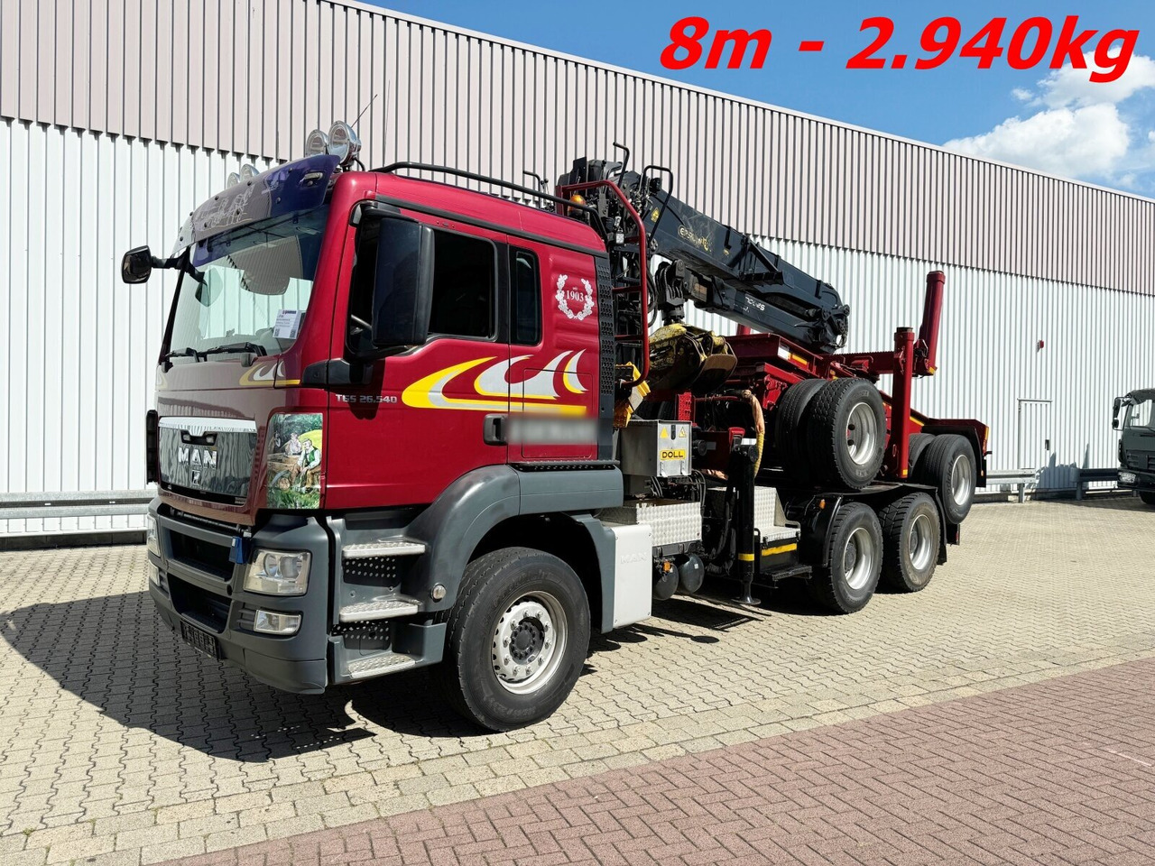 MAN TGS 26.540 6X4 BL TGS 26.540 6X4 BL, Intarder, Kran Epsilon S260L82, Langholz - Camion grumier, Camion grue: photos 1 MAN TGS 26.540 6X4 BL TGS 26.540 6X4 BL, Intarder, Kran Epsilon S260L82, Langholz - Camion grumier, Camion grue: photos 1