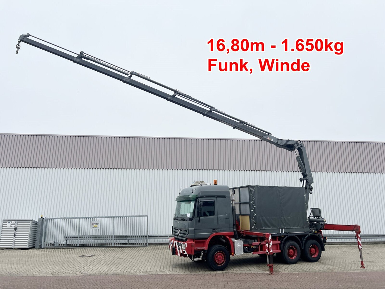 Mercedes-Benz Actros 3346 AK 6x6 Actros 3346 AK 6x6, 134t Anhängelast WSK, Heckkran Fassi F420AXP.26, Funk, Winde - Camion grue: photos 1 Mercedes-Benz Actros 3346 AK 6x6 Actros 3346 AK 6x6, 134t Anhängelast WSK, Heckkran Fassi F420AXP.26, Funk, Winde - Camion grue: photos 1