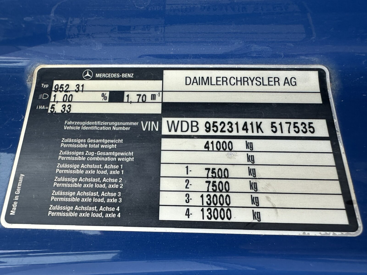 Mercedes-Benz Actros 4140 8x4/4 Actros 4140 8x4/4, Alu-Bordwände - Camion benne: photos 5 Mercedes-Benz Actros 4140 8x4/4 Actros 4140 8x4/4, Alu-Bordwände - Camion benne: photos 5