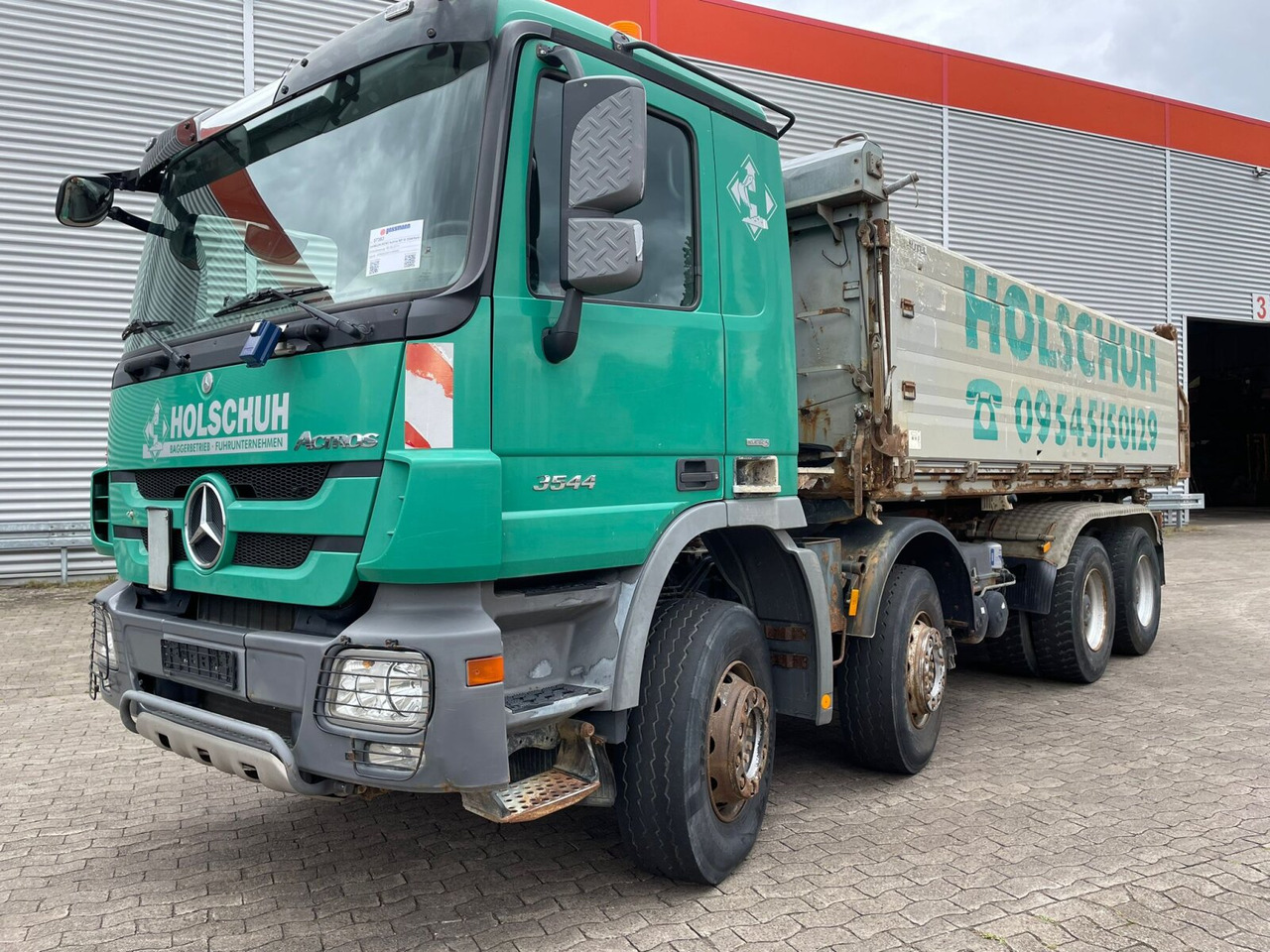 Camion benne Mercedes-Benz Actros MP III 3544/8x4/4 Actros MP III 3544/8x4/4, 3 Pedale: photos 10