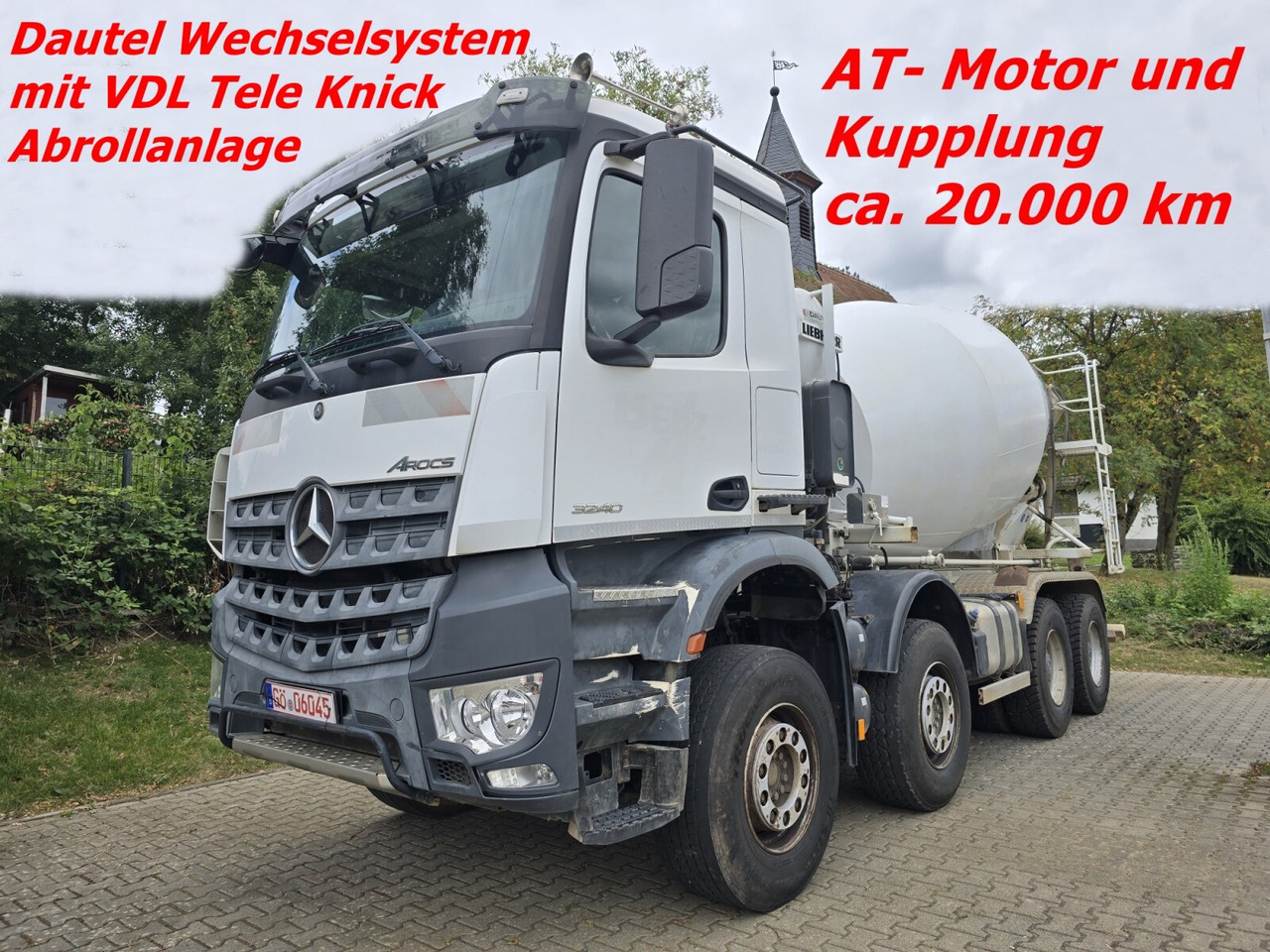 Mercedes-Benz Arocs 3240 8x4 Arocs 3240 8x4, 9 cbm Liebherr HTM 904 F - Camion malaxeur: photos 1 Mercedes-Benz Arocs 3240 8x4 Arocs 3240 8x4, 9 cbm Liebherr HTM 904 F - Camion malaxeur: photos 1