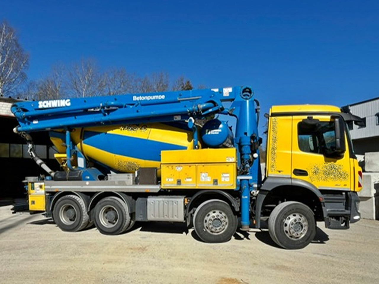 Mercedes-Benz Arocs 3246 B 8x4 Stetter Mischer 7m³, Pumpe 25m Arocs 3246 B 8x4 Stetter Mischer 7m³, Pumpe 25m - Camion malaxeur: photos 1 Mercedes-Benz Arocs 3246 B 8x4 Stetter Mischer 7m³, Pumpe 25m Arocs 3246 B 8x4 Stetter Mischer 7m³, Pumpe 25m - Camion malaxeur: photos 1