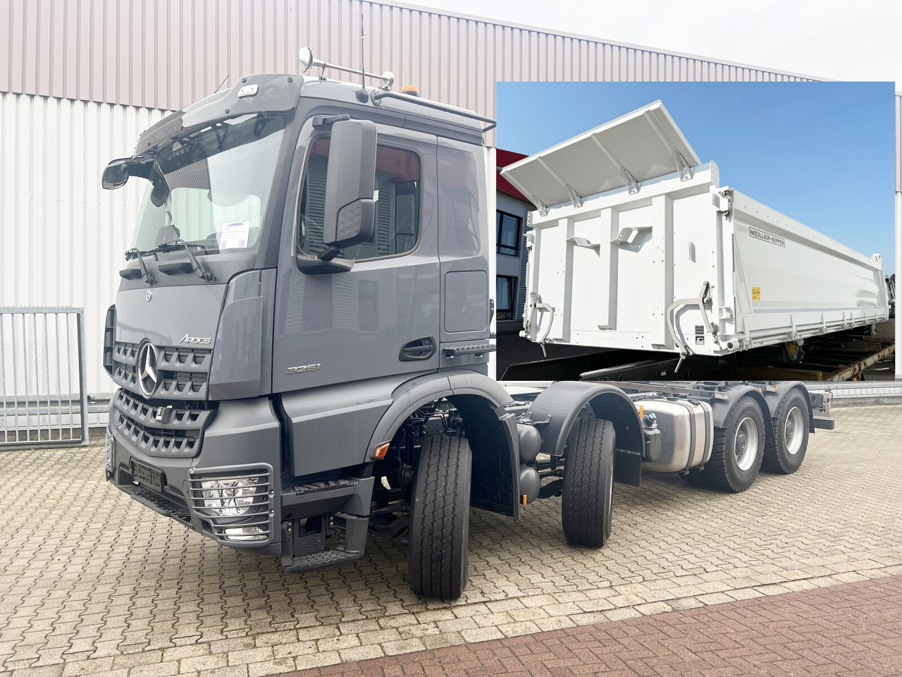 Mercedes-Benz Arocs 3251 L 8x4/4 Arocs 3251 L 8x4/4, Motorabtrieb - Camion benne: photos 1 Mercedes-Benz Arocs 3251 L 8x4/4 Arocs 3251 L 8x4/4, Motorabtrieb - Camion benne: photos 1